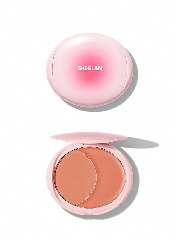 رژگونه کرمی پودری شیگلم مدل Cheek 2 Cheek Blush Duo رنگ Peach Juice