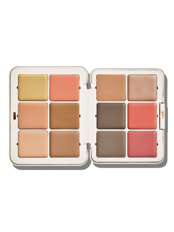پالت سایه 12 رنگ شیگلم مدل All About That Face Multifunctional Face Palette رنگ  Vanilla Sculpt