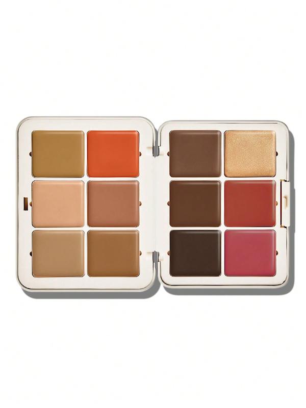 پالت سایه 12 رنگ شیگلم مدل All About That Face Multifunctional Face Palette رنگ  Mocha Sculpt