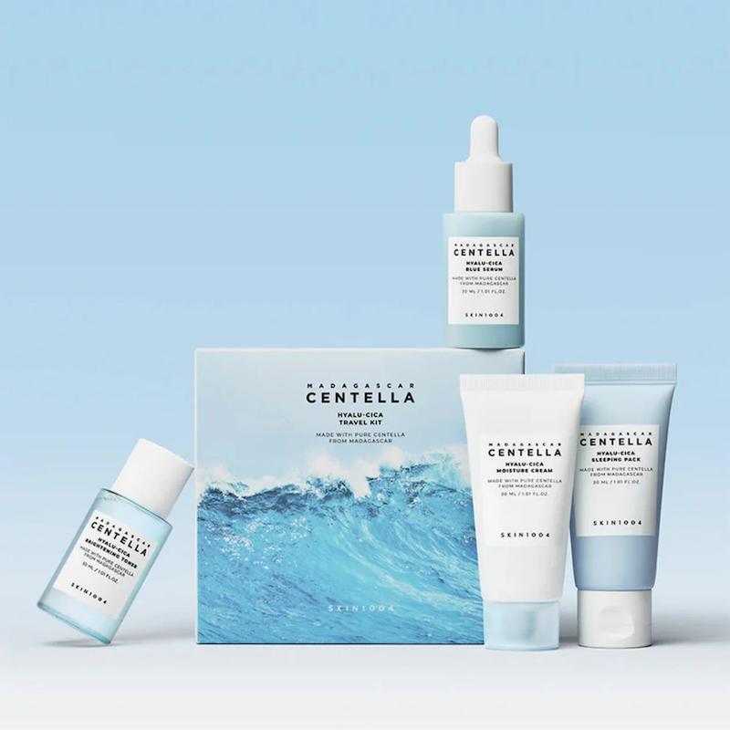 کیت مسافرتی آبرسان و مرطوب کننده هیالو سیکا اسکین 1004 SKIN1004 Centella Hyalu Cica Travel Kit