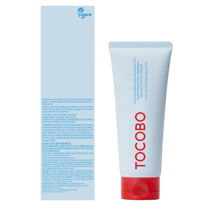 فوم پاک کننده خاک رس نارگیل توکوبو Tocobo Coconut clay Cleansing Foam 150ml