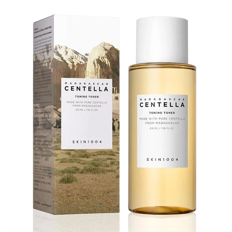 تونر تسکین دهنده و ترمیم کننده سنتلا ماداگاسکار اسکین ۱۰۰۴ Skin 1004 Madagascar Centella Toning 1004 Toner
