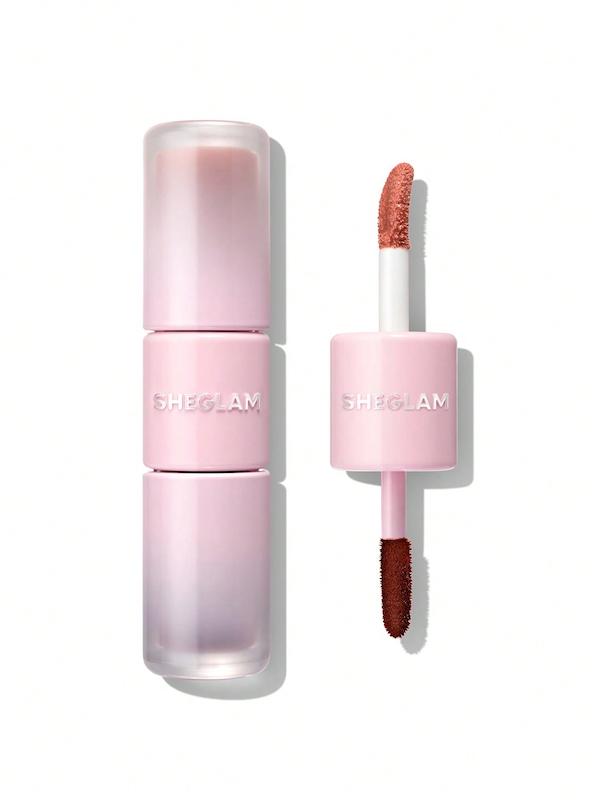 تینت لب و لیپ گلاس پیل آف شیگلم Line To Shine Peel-Off Lip Stain & Gloss Duo رنگ 013 Peach Mousse
