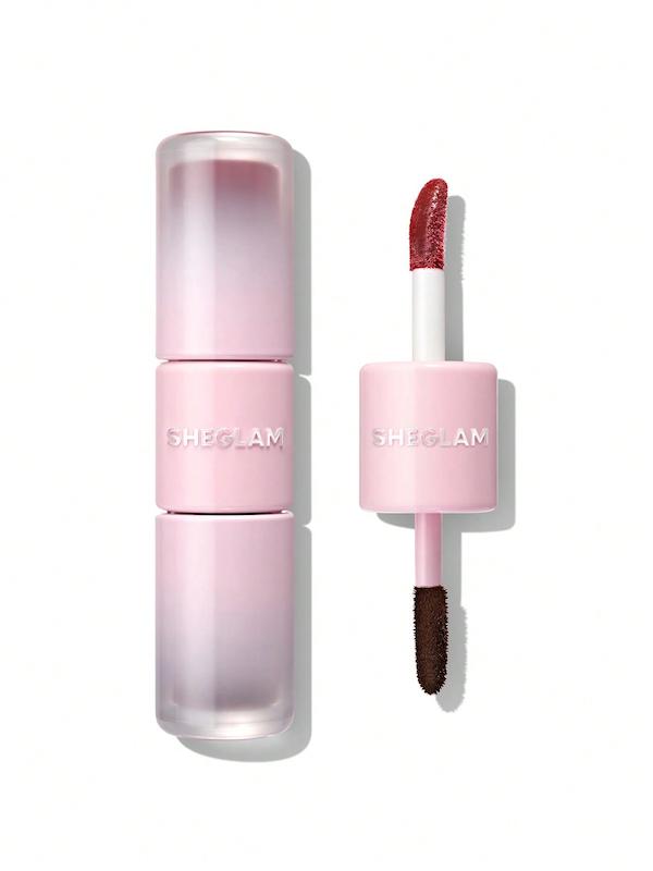 تینت لب و لیپ گلاس پیل آف شیگلم Line To Shine Peel-Off Lip Stain & Gloss Duo رنگ 310 Cherry Cola