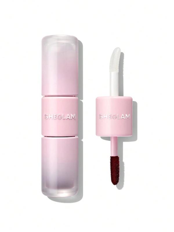 تینت لب و لیپ گلاس پیل آف شیگلم Line To Shine Peel-Off Lip Stain & Gloss Duo رنگ 110 Pinky Promise