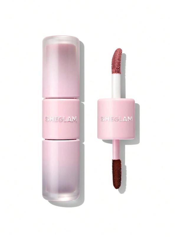 تینت لب و لیپ گلاس پیل آف شیگلم Line To Shine Peel-Off Lip Stain & Gloss Duo رنگ 114 Pink Macaron