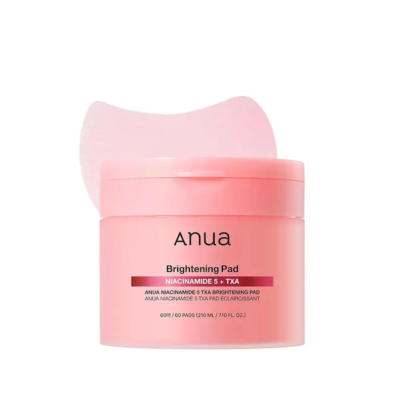 پد تونر ترانگزامیک اسید و نیاسینامید 5 درصد ضد لک و روشن کننده آنوا Anua Niacinamide 5 TXA Brightening Pad