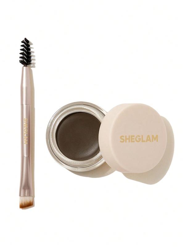 پماد ابرو ضدآب شیگلم Boss Brow Waterproof Pomade رنگ Dark Brown
