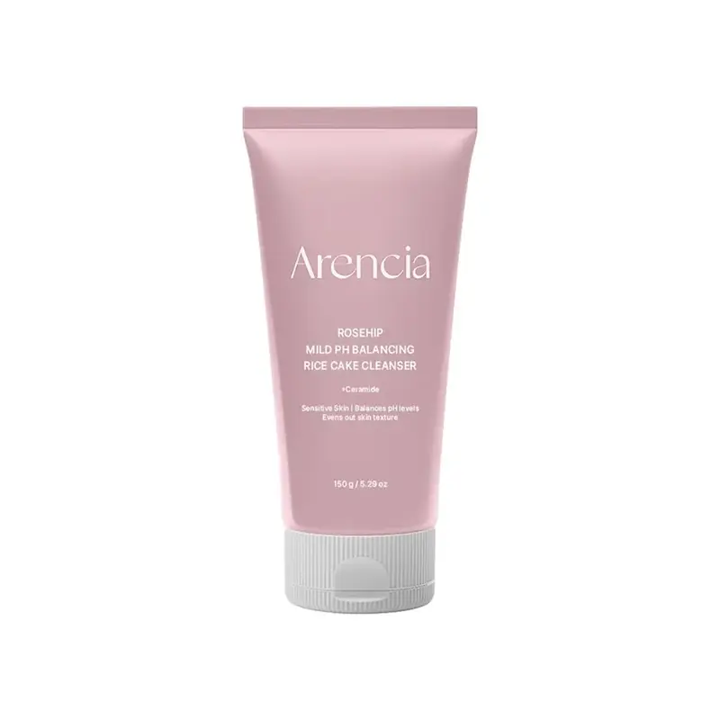 شوینده ملایم رز‌هیپ آرنسیا متعادل‌ کننده pH و تقویت کننده سد دفاعی Arencia Rosehip Mild pH Balancing Rice Cake Cleanser