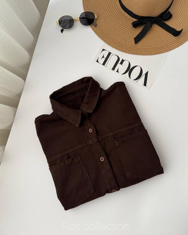 شومیز کتان مومو