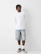 شلوارک جین کارگو Bershka 