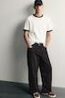 جین zara barrel fit washed pants 