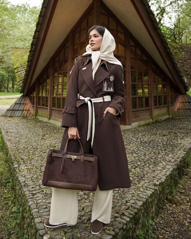ترنچ کت قهوه ای هواپیما