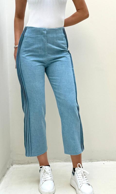 شلوار بغل پیلی آبی