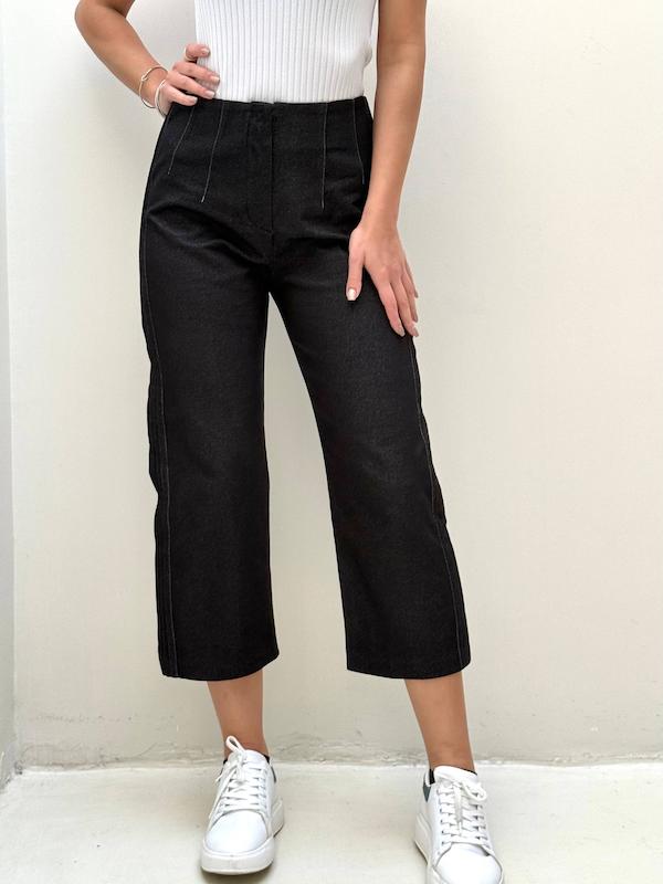 شلوار مشکی بغل پیلی