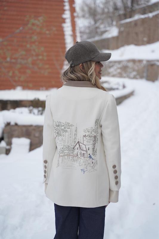 کت فوتر گلدوزی اسب دوانی