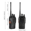 بیسیم دستی بااوفنگ بسته دو عددی مدل BAOFENG BF-888SX بدون هندزفری