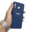 گارد گوشی سامسونگ Galaxy A20 A30 سیلیکونی کپی آبی سرمه ای