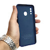 گارد گوشی سامسونگ Galaxy A20 A30 سیلیکونی کپی آبی سرمه ای