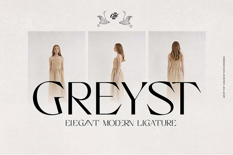 فونت انگلیسی لیگاتور مدرن الگانت (Greyst)