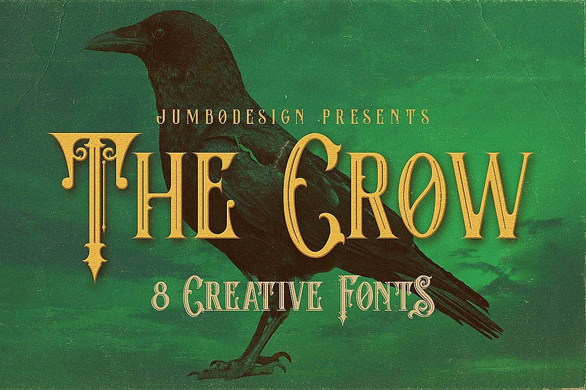 فونت انگلیسی کرو (The Crow)