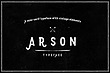 فونت انگلیسی آرسون (Arson)