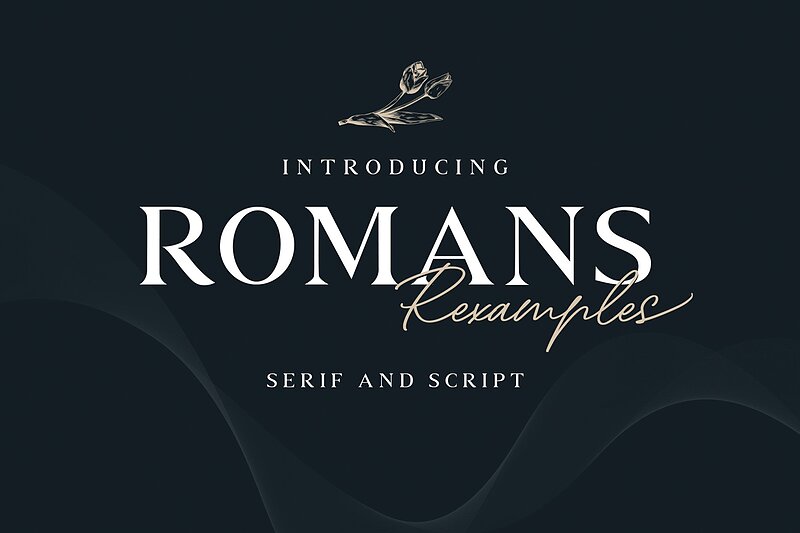 فونت انگلیسی رومنز رگزمپلز (Romans Rexamples)