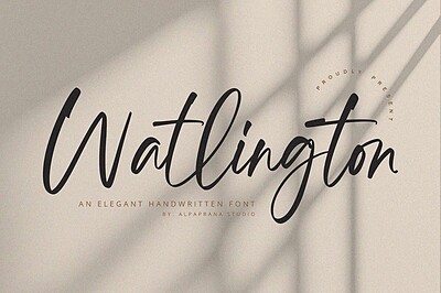 فونت انگلیسی واتلینگتون (Watlington)