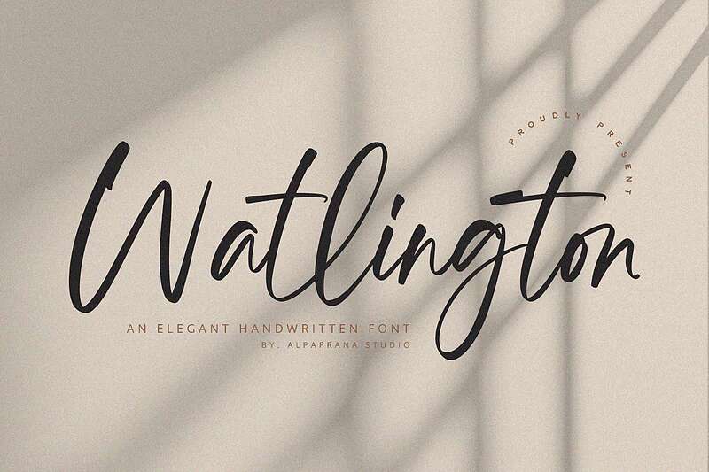 فونت انگلیسی واتلینگتون (Watlington)