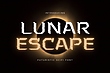 فونت انگلیسی لونار اسکیپ (Lunar Escape)