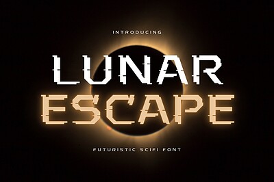 فونت انگلیسی لونار اسکیپ (Lunar Escape)