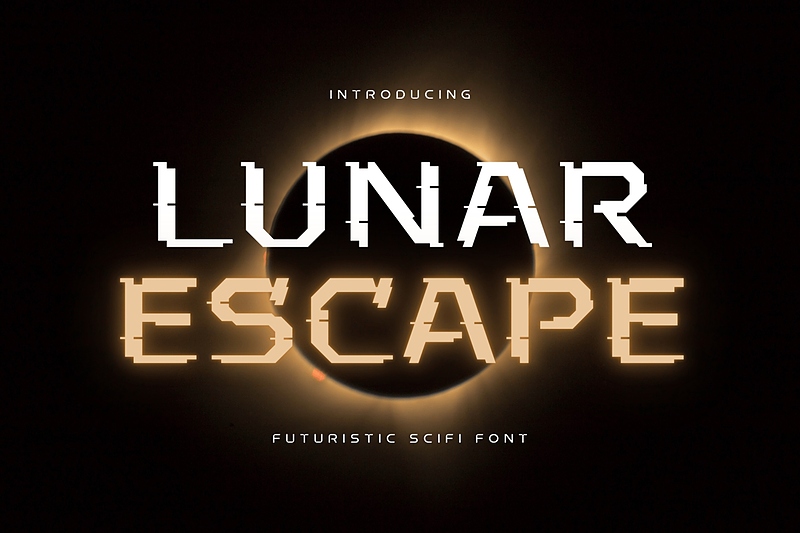 فونت انگلیسی لونار اسکیپ (Lunar Escape)