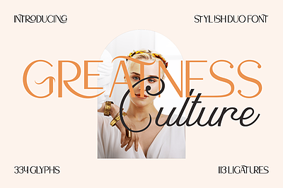 فونت انگلیسی گریتنس کالچر (Greatness Culture)