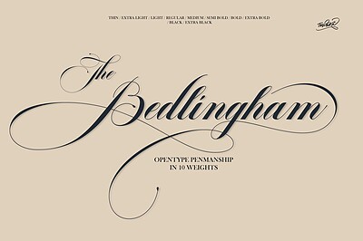 فونت انگلیسی بدلینگهام (The Bedlingham)