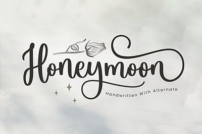 فونت انگلیسی هانی‌مون (Honeymoon)