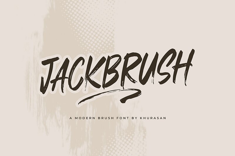 فونت انگلیسی جک‌براش (Jackbrush)