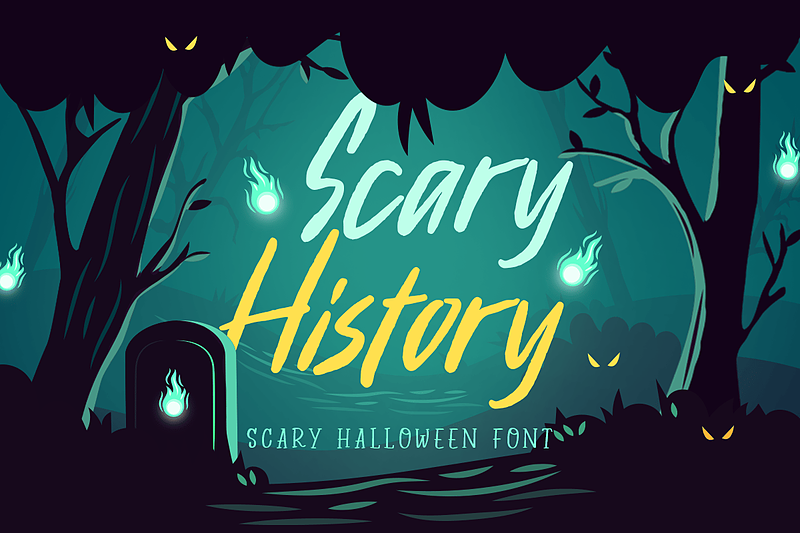 فونت انگلیسی اسکری هیستوری (Scary History)