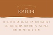 فونت انگلیسی کارین (Karin)