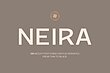 فونت انگلیسی مینیمالیست برای طراحی برند (Neira)