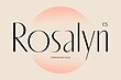 فونت انگلیسی شیک برای طراحی فمینین (Rosalyn)