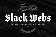 فونت انگلیسی بلک‌لتر خاص برای طراحی گوتیک (Black Webs)