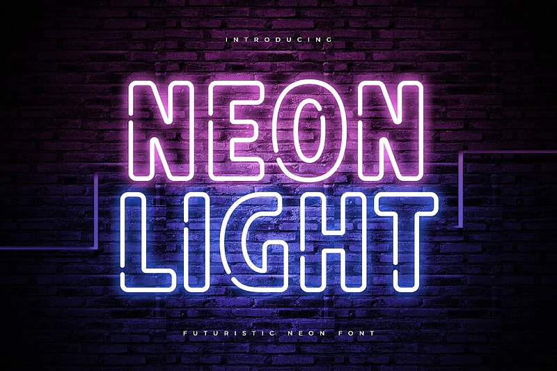 فونت انگلیسی نئون لایت (Neon Light)