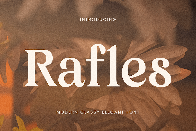 فونت انگلیسی شیک و باکلاس الگانت رافلز