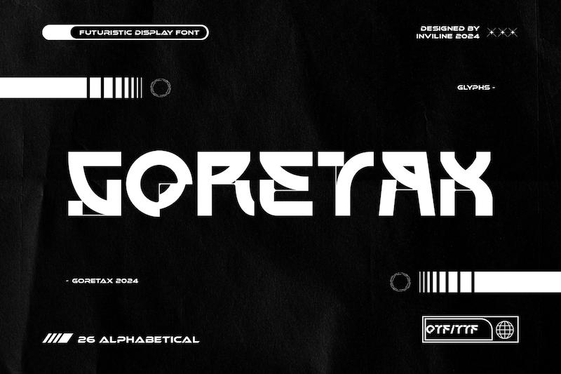 فونت انگلیسی دیسپلی یونیک تکنولوژیک گورتکس