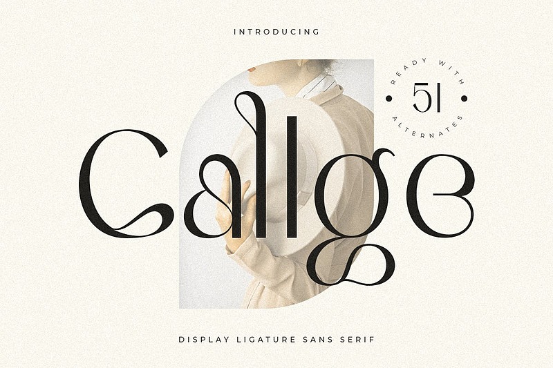 فونت انگلیسی لیگاتور الگانت فمینین (Callge)