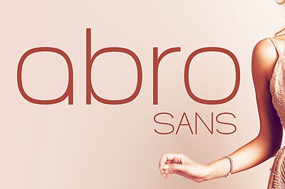 فونت انگلیسی ابرو سنس (Abro Sans)