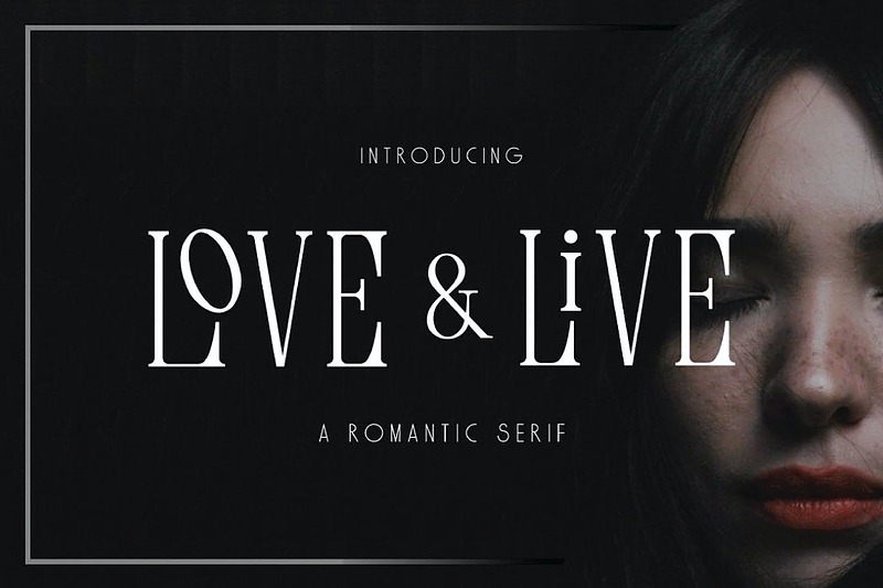فونت انگلیسی لاو اند لیو (Love & Live)