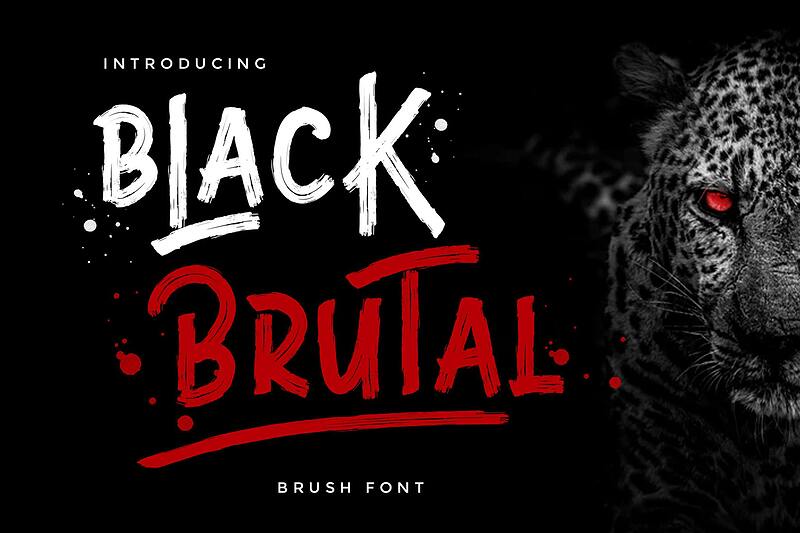 فونت انگلیسی بلک بروتال (Black Brutal)