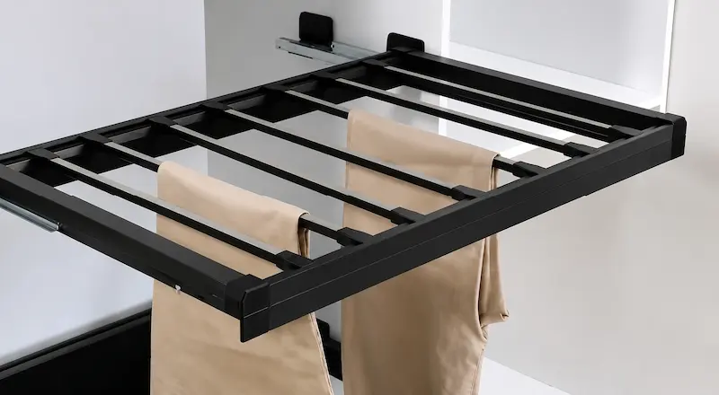 رک ریلی جای شلوار فانتونی J534 | مشکی ایتالیایی | عرض 900mm