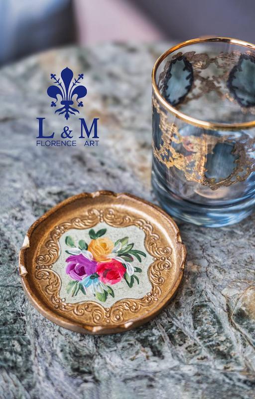 زیر لیوانی 4 تایی چوبی  ایتالیایی  از برند L&M FLORENCE 
